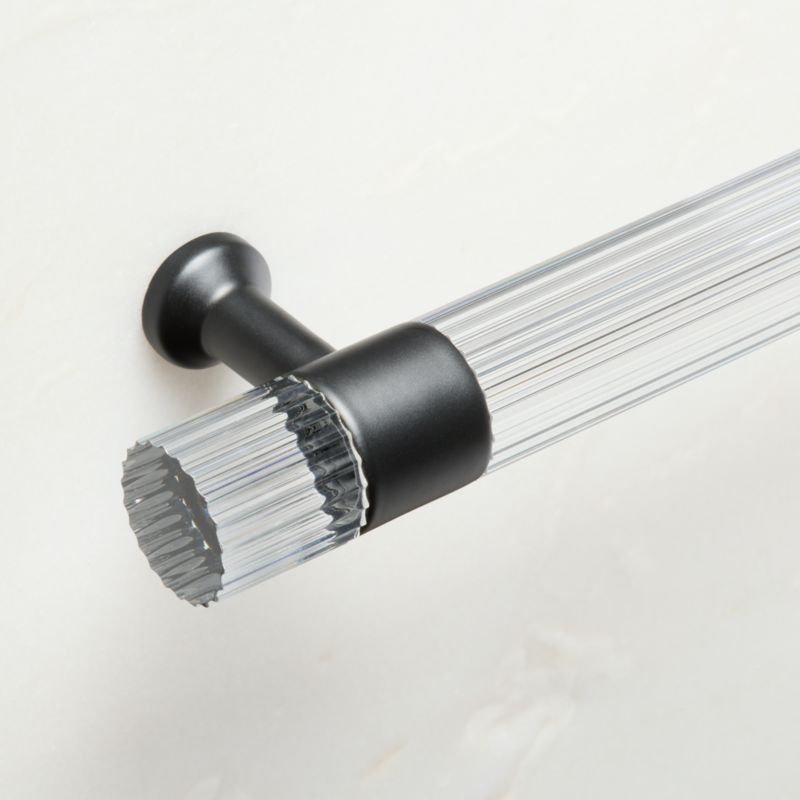 Kora Blackened Brass and Acrylic Cabinet Handle 12" - image 4 of 6