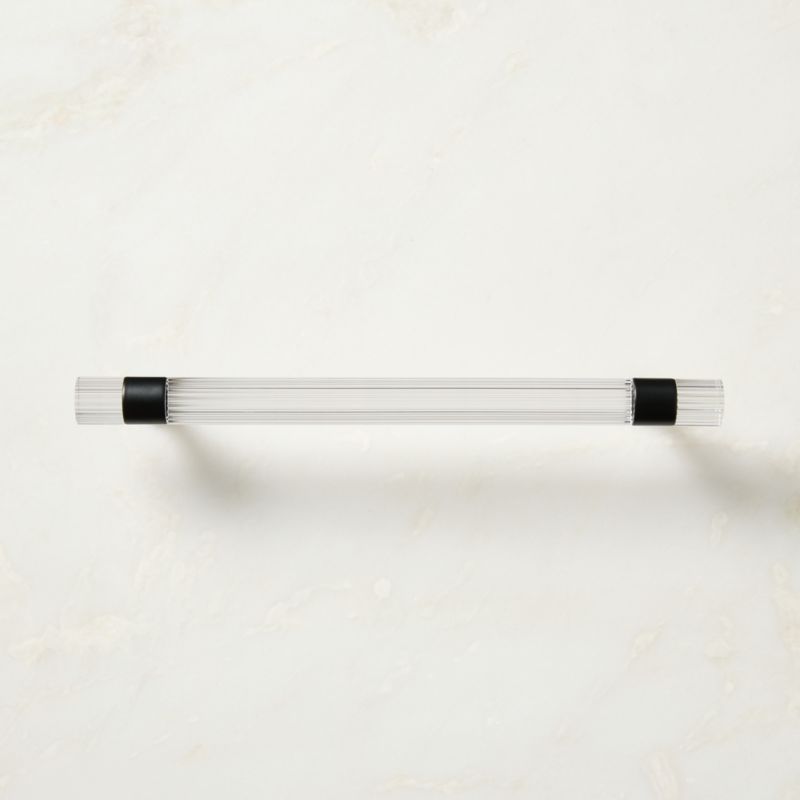 Kora Blackened Brass and Acrylic Cabinet Handle 8" - image 2 of 6