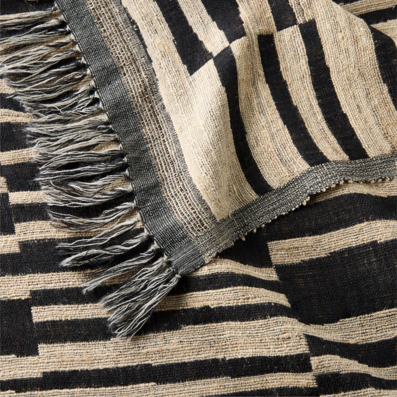 Kori Brown Wool and Silk Throw Blanket - image 1 of 4