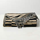 Sabor Brown Linen and Silk Throw Blanket
