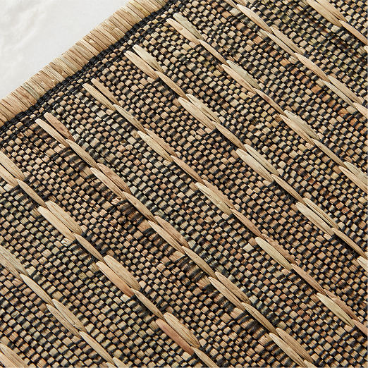 Kuna Woven Natural and Black Placemat