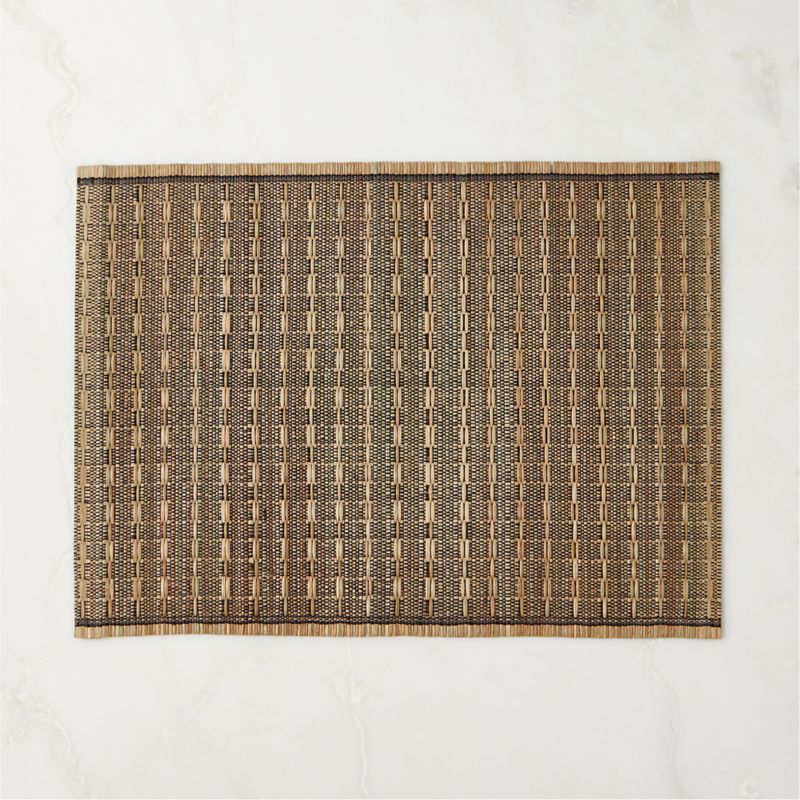 View Kuna Woven Natural and Black Placemat details