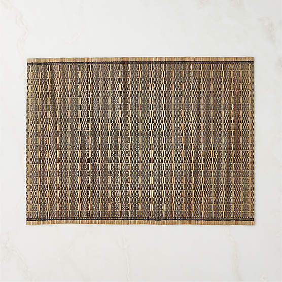 Luz Reversible Modern Black and Modern White Checked Placemat + Reviews