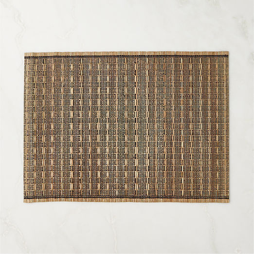 Kuna Woven Natural and Black Placemat