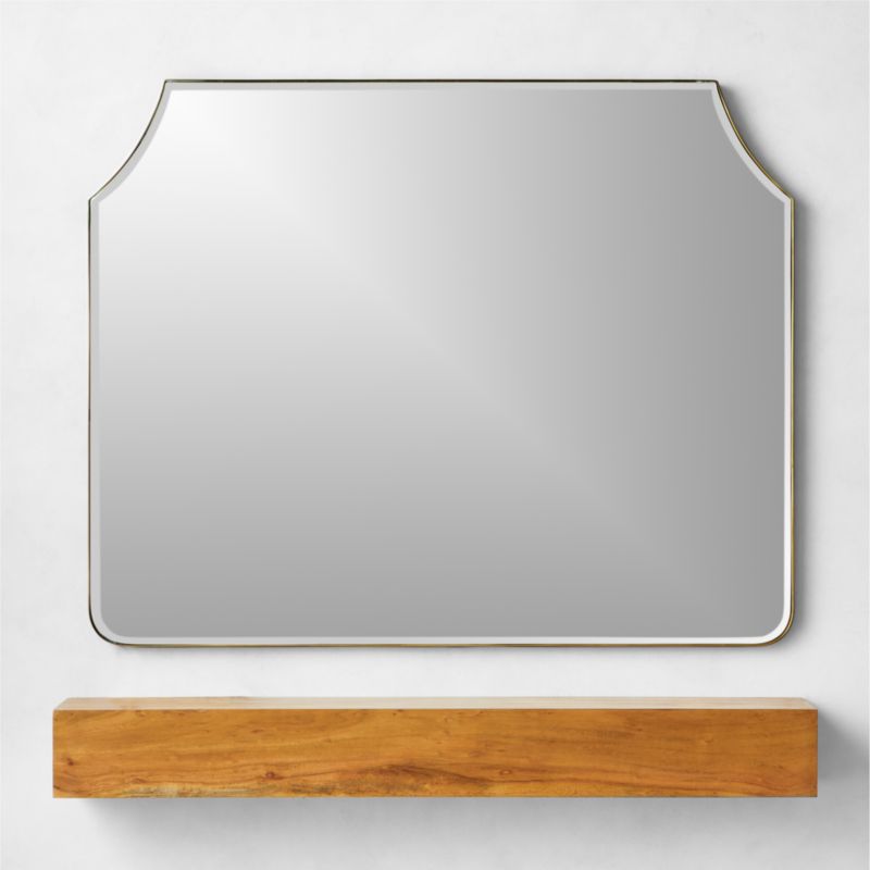 Kye Matte Black Mantel Mirror 46"x37" - image 3 of 6