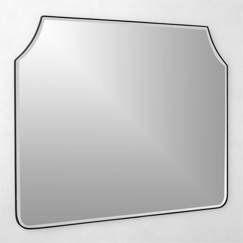 Kye Matte Black Mantel Mirror 46"x37" - image 4 of 6