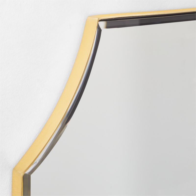 Kye Polished Brass Mantel Mirror 46"x37" - image 5 of 6