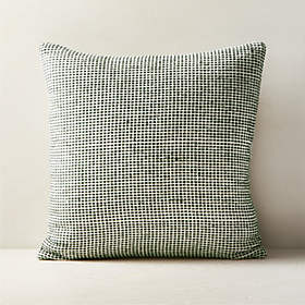 Bouclette French Wool Accent Pillow in Blanc With Down Insert