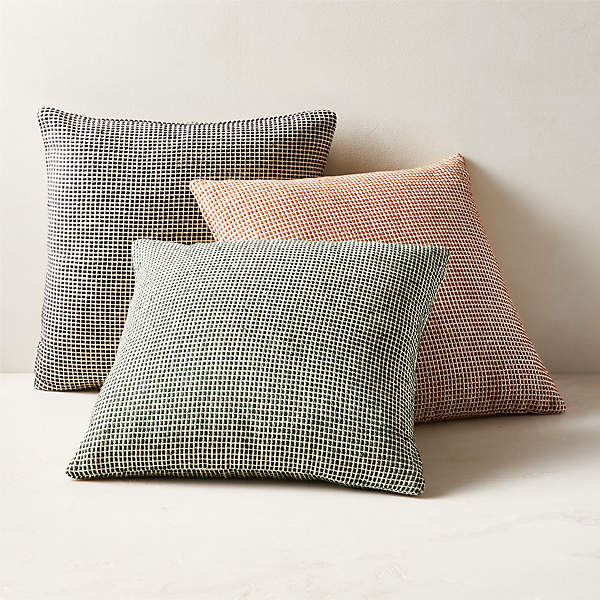 Linen Lumbar Pillow - Olive Gingham – Collectiv Co.