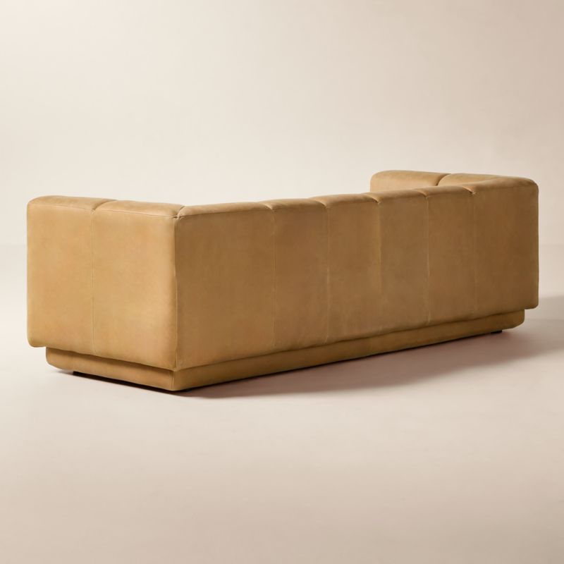 Yarrow 97" Brown Leather Sofa