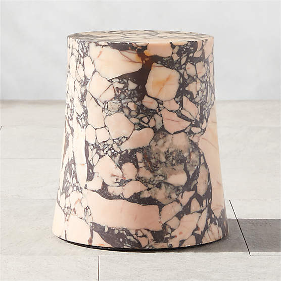 La Paloma Marble Side Table by Ross Cassidy