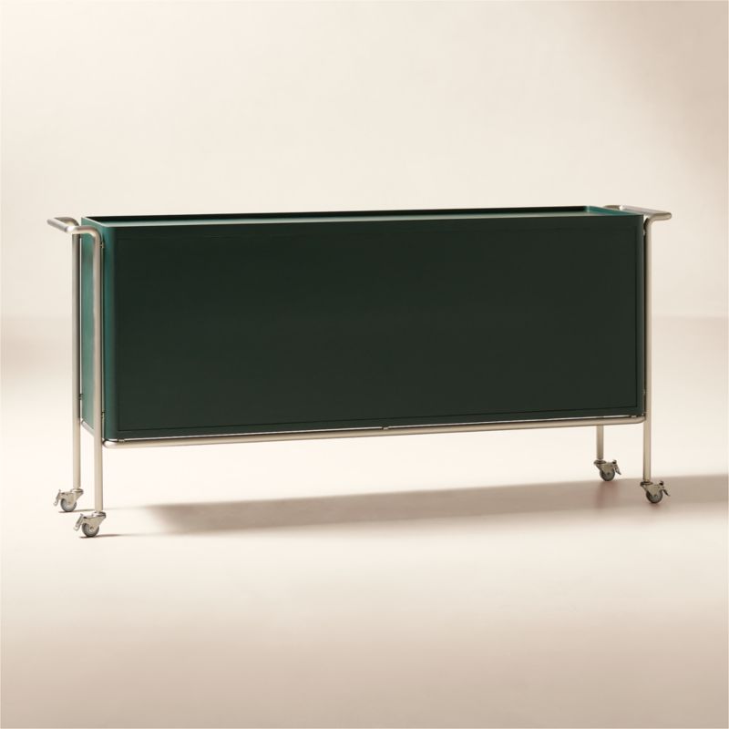Lam-Louie Leather and Burl Wood DJ Console by Casa Dean by Swizz Beatz - image 6 of 10
