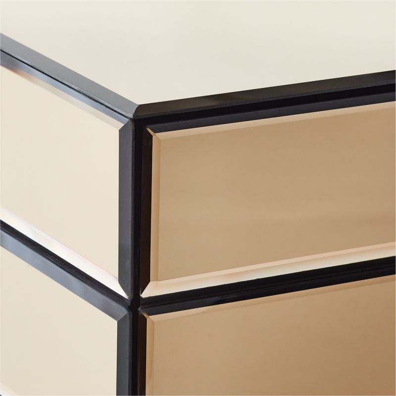 Lamella Bronze Mirror Storage Side Table - image 7 of 8