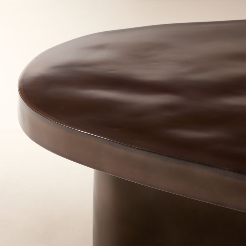 Lana 42" Dark Brown Resin Coffee Table by Casa Dean by Swizz Beatz - image 5 of 8