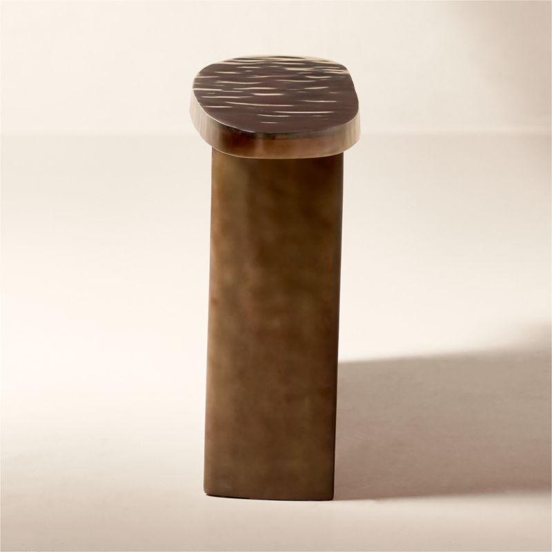 Lana 72" Dark Brown Resin Console Table by Casa Dean by Swizz Beatz - image 3 of 5
