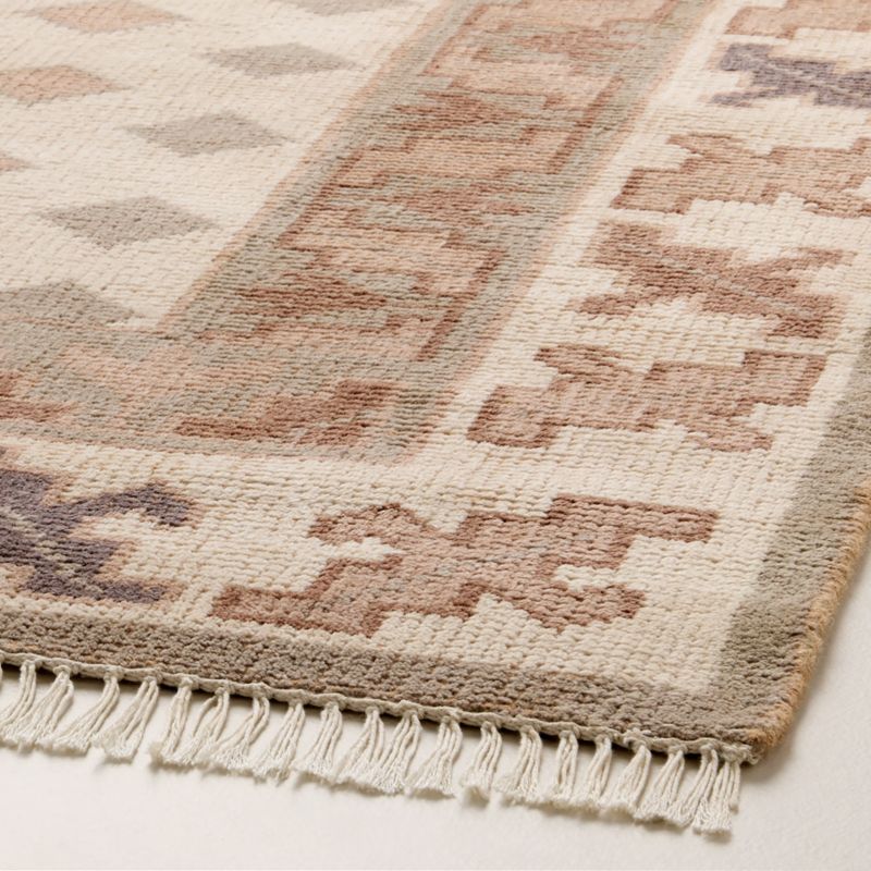 Lance Hand-Knotted Warm White and Cool Grey Wool and Nylon Perfomance Area Rug 8'x10' - image 2 of 6