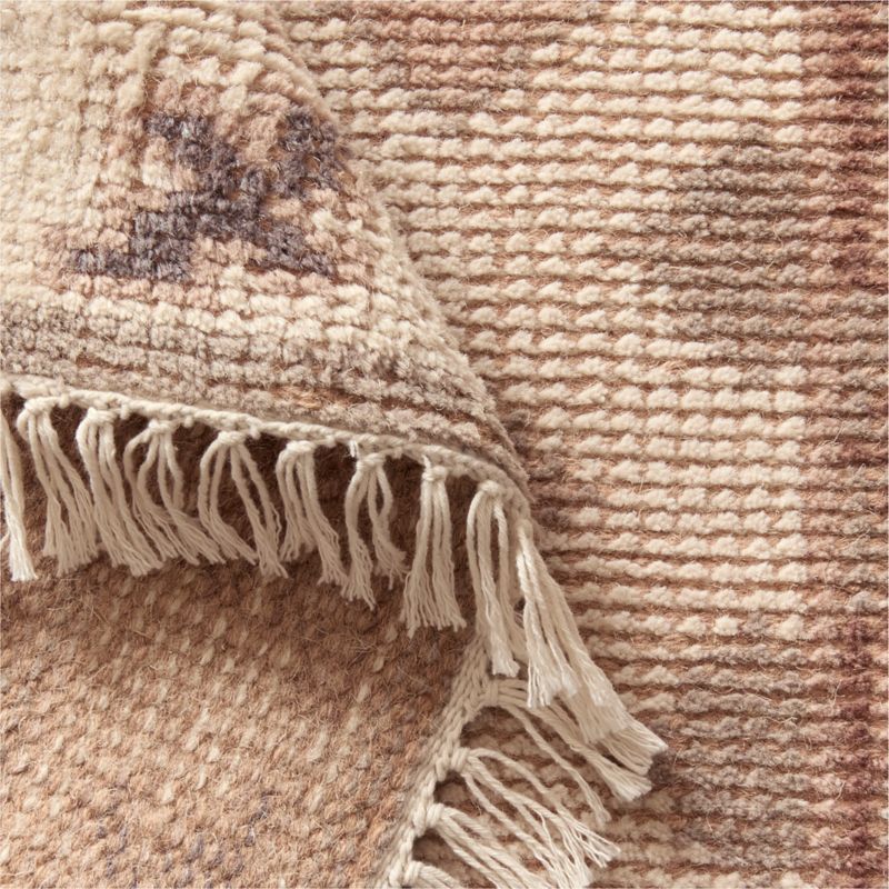 Lance Hand-Knotted Warm White and Cool Grey Wool and Nylon Perfomance Runner Rug 2.5'x8' - image 3 of 4