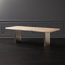 dining table cb2 tables wood washed landscape modern unique