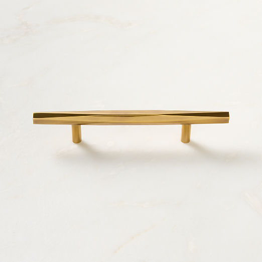 Lang Aged Brass Cabinet Handle 4"