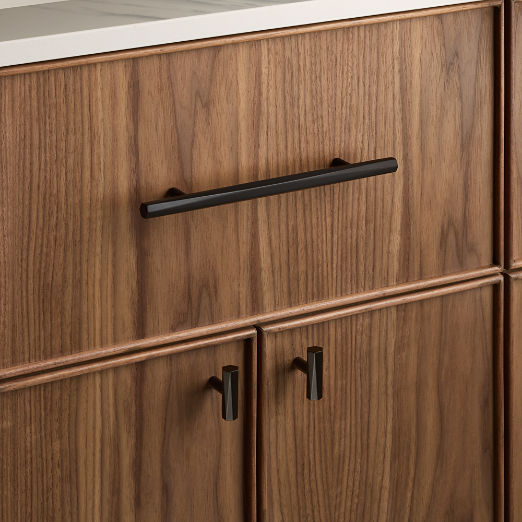 Lang Matte Black Cabinet Handle 12"