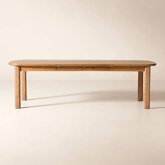 Langley 66"-100" Rectangular Oak Extendable Dining Table