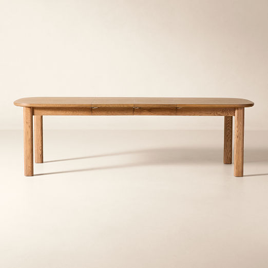 Langley 66"-100" Rectangular Oak Extendable Dining Table