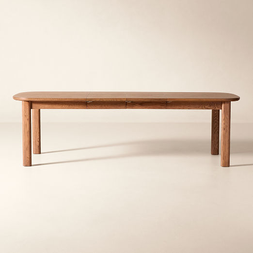 Langley 66"-100" Rectangular Oak Extendable Dining Table