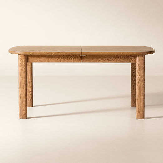 Langley 66"-100" Rectangular Oak Extendable Dining Table