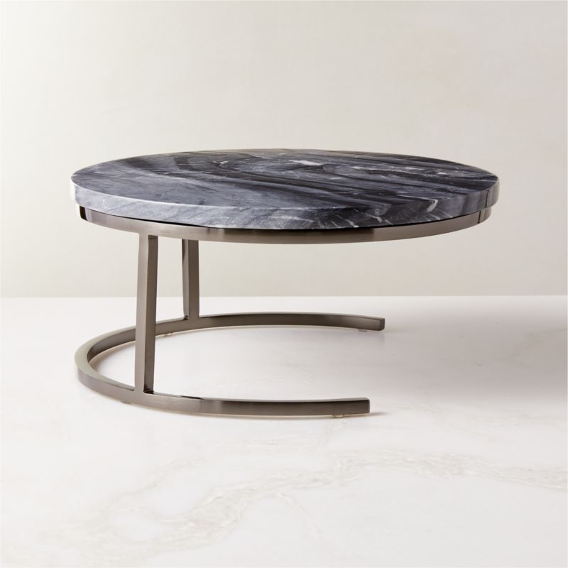 View Langley Black Marble Cake Stand/Server Large details