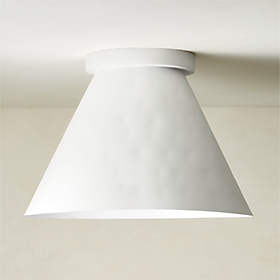 ariel fluted marble flush mount light