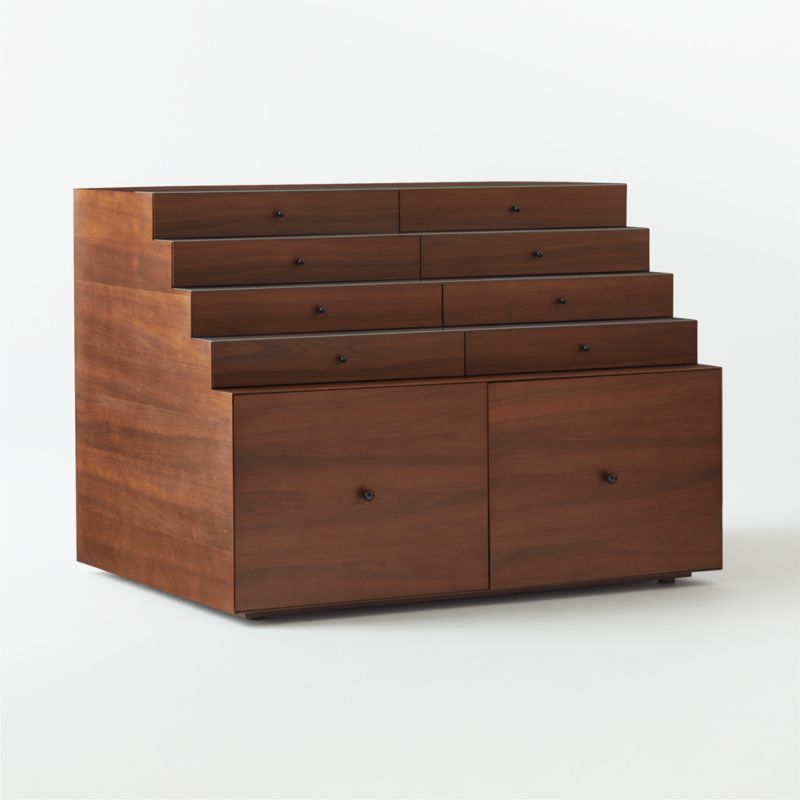 Lanzone 10-Drawer Walnut Storage Cabinet by Gianfranco Frattini - image 7 of 12