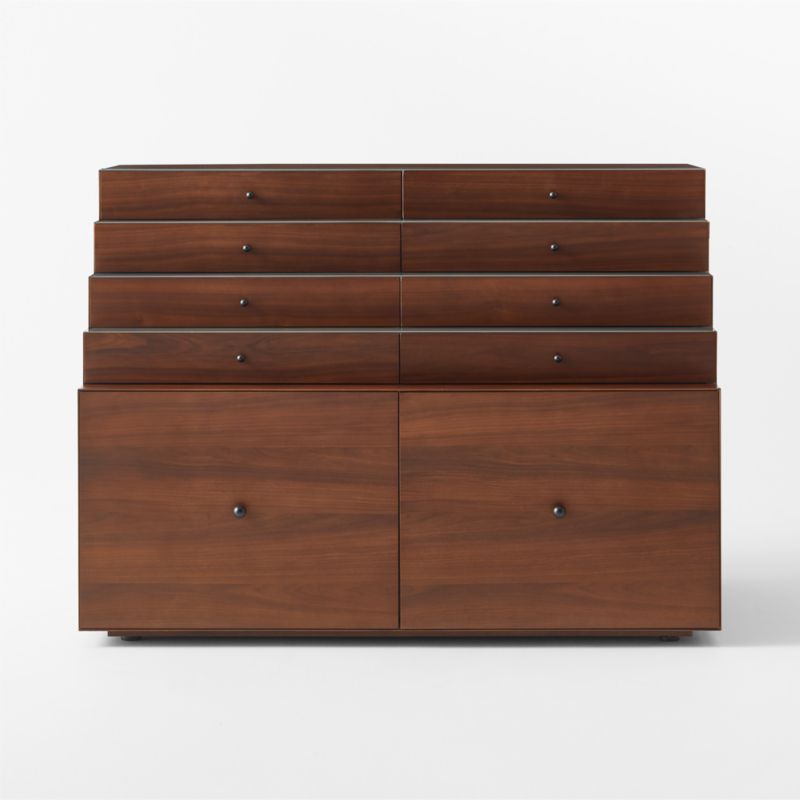 Lanzone 10-Drawer Walnut Storage Cabinet by Gianfranco Frattini - image 6 of 12