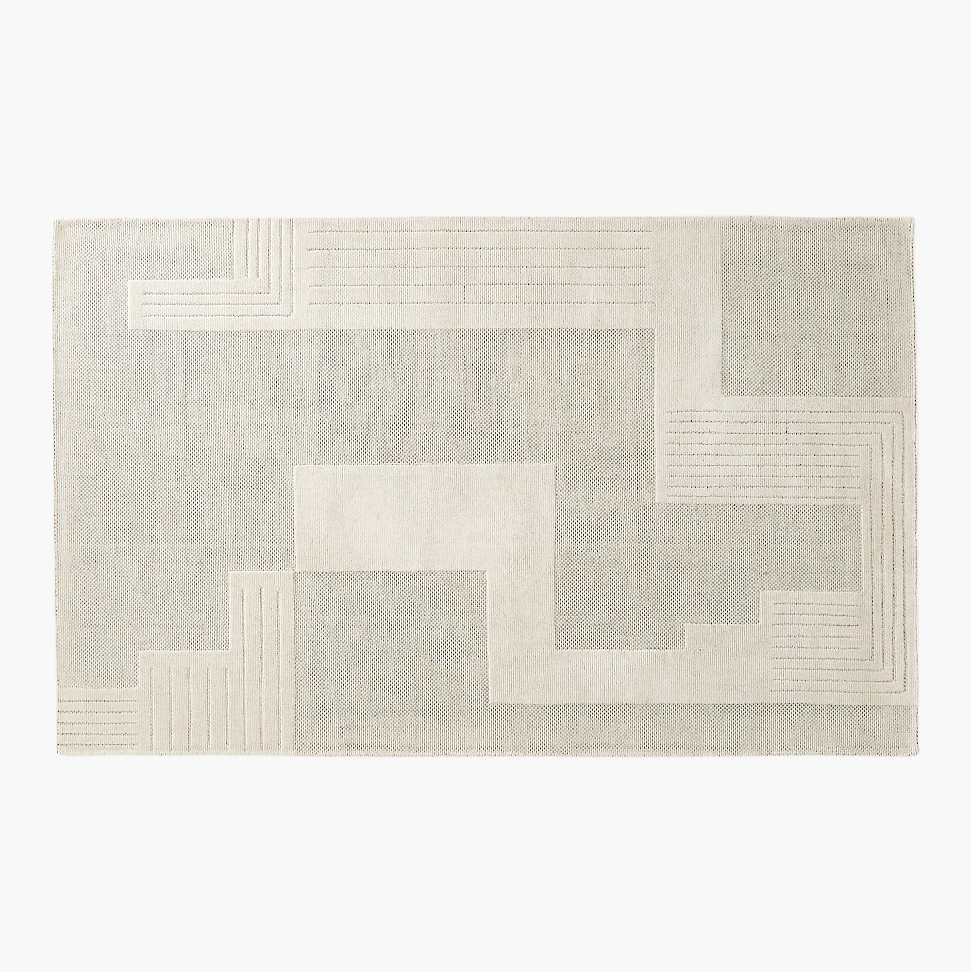Larso Modern White Wool Area Rug 5'x8' + Reviews CB2 Canada