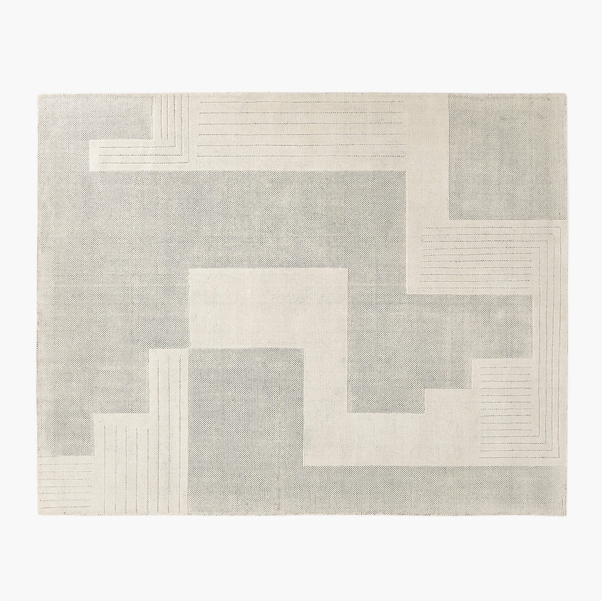 Larso Modern White Wool Area Rug 8'x10' + Reviews CB2 Canada