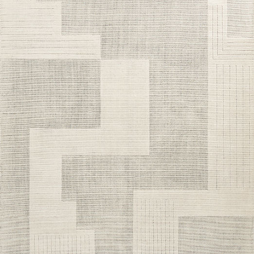 Larso Hand-Tufted White Wool-Blend Rug Swatch 12"x12"