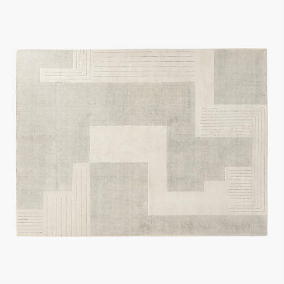 Elysium Tufted Neutral Area Rug 9'x12' + Reviews CB2