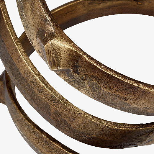 Lasso Brass Spiral Sculpture