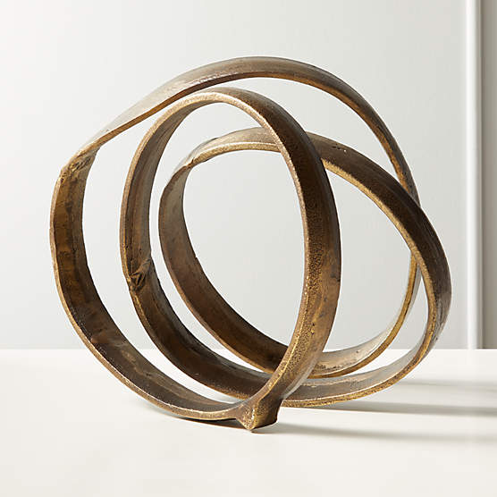 Lasso Brass Spiral Sculpture