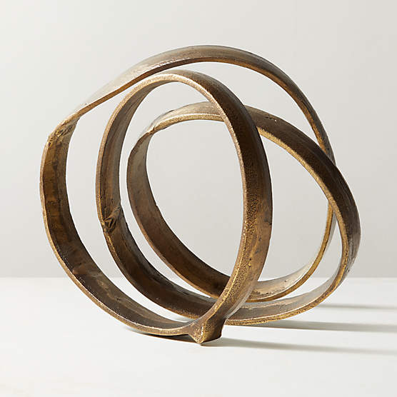 Lasso Brass Spiral Sculpture