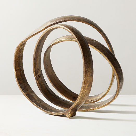 Lasso Brass Spiral Sculpture