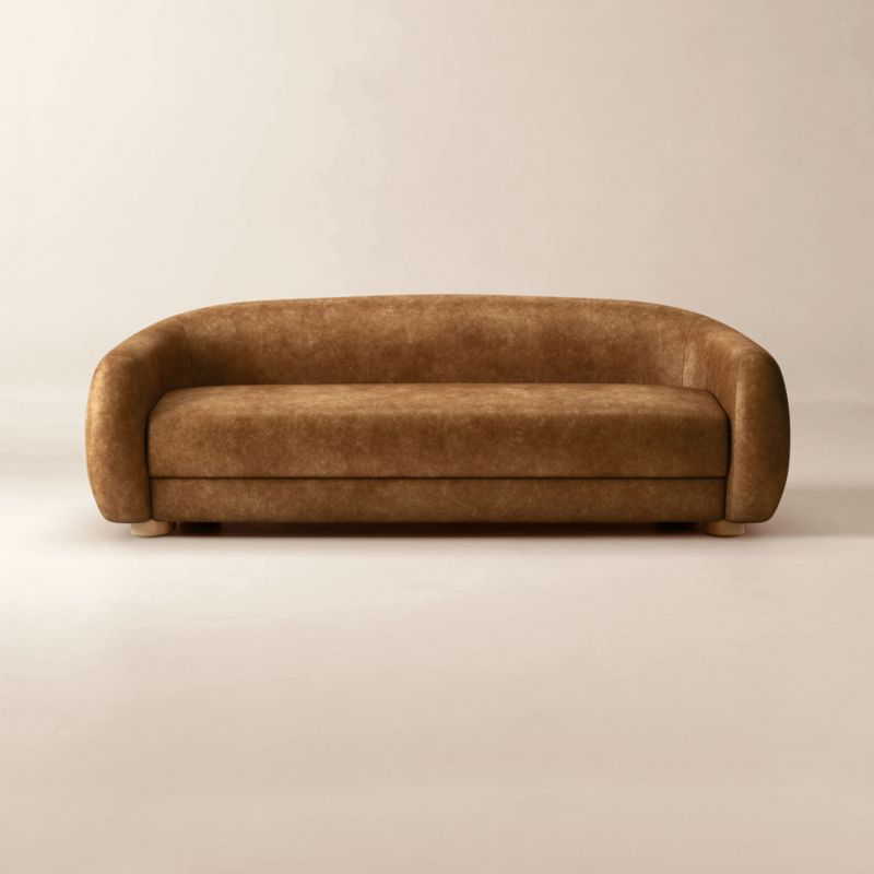 Laszlo Leather Apartment Sofa Bello Black by Ross Cassidy - image 2 of 3