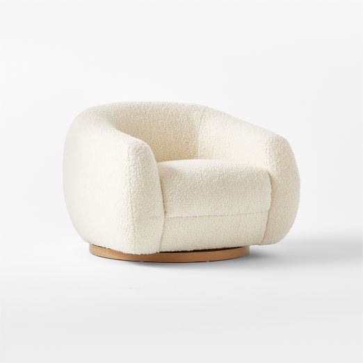 Laszlo Swivel Chair Luca Camel by Ross Cassidy