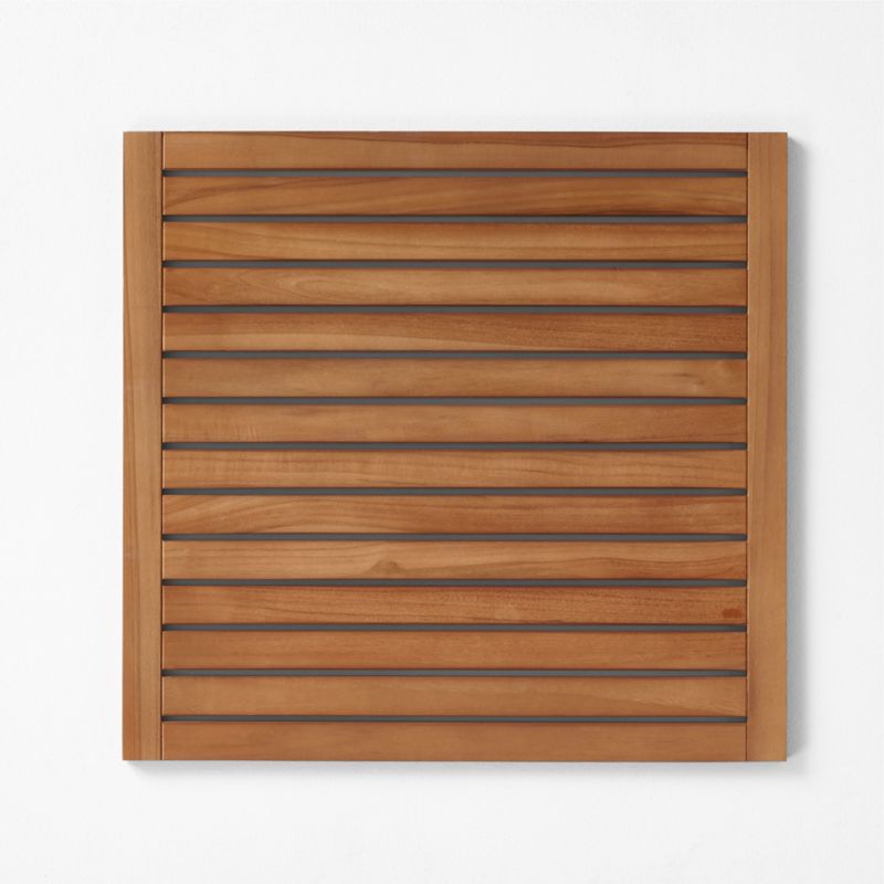 View Lateral Natural Teak Bath Mat 21.75"x23" details