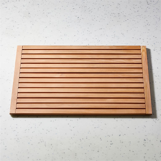 Lateral Natural Teak Bath Mat 21.75"x32"