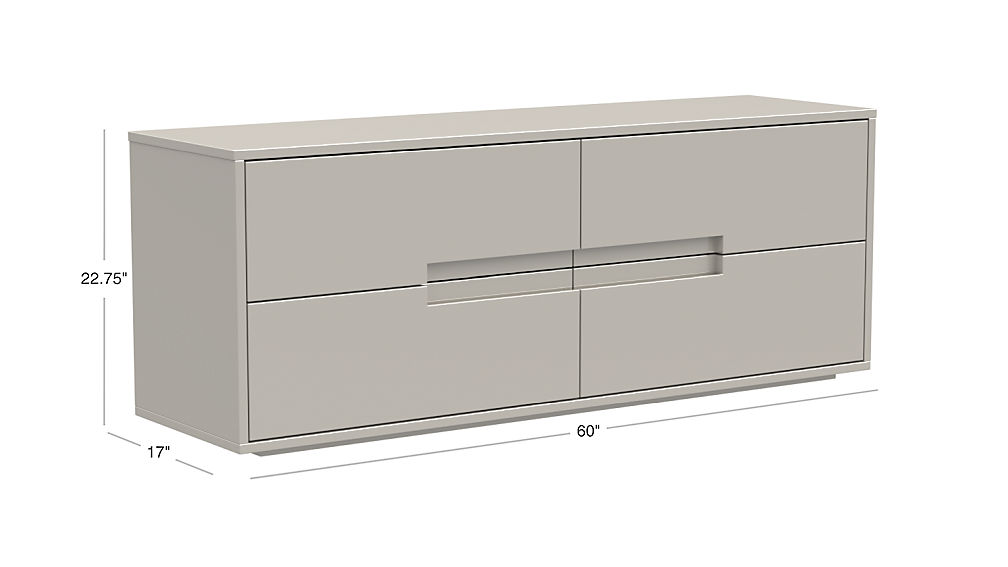 latitude oat low dresser with drawers + Reviews | CB2
