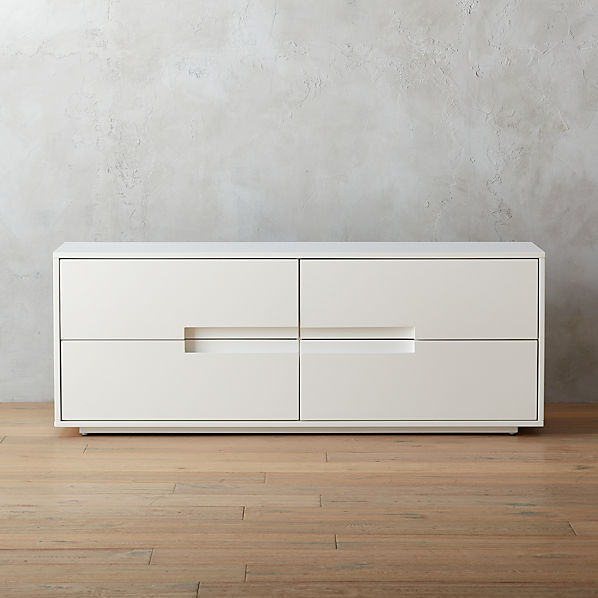 Latitude Low White Dresser Cb2