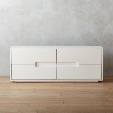 Latitude White Low Dresser Reviews Cb2