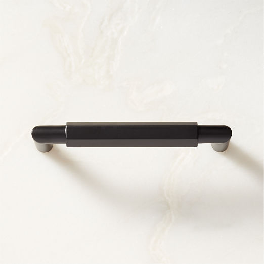 Lavau Black Metal Cabinet Handle 4"