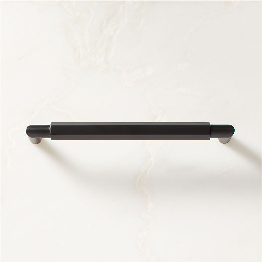 Lavau Black Metal Cabinet Handle 6"