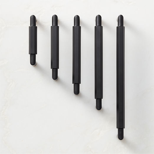 Lavau Black Metal Cabinet Handles